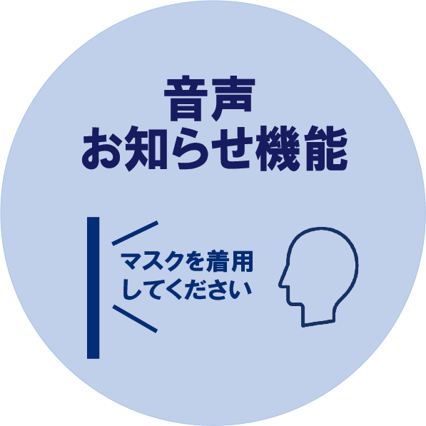 音声お知らせ機能